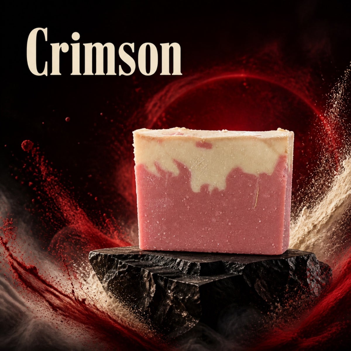 Crimson handmade soap